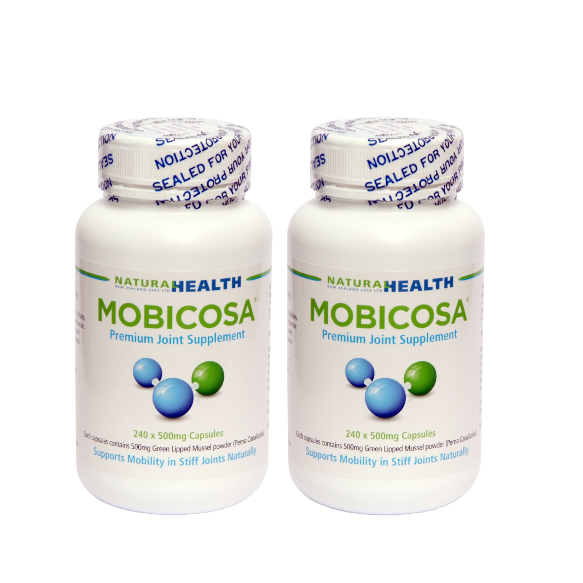 ☆SPECIAL☆ TWIN PACK Mobicosa® Premium Joint Supplement 240 x 500mg Capsules