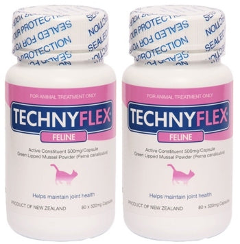 ☆SPECIAL☆ TWIN PACK Technyflex® Feline 80 x 500mg Capsules (Exp: 06/26)