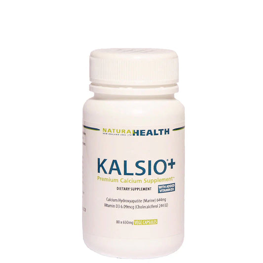 Kalsio®+ Calcium & Vitamin D Supplement 80 Capsules 650mg