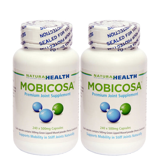 ☆SPECIAL☆ TWIN PACK Mobicosa® Premium Joint Supplement 240 x 500mg Capsules