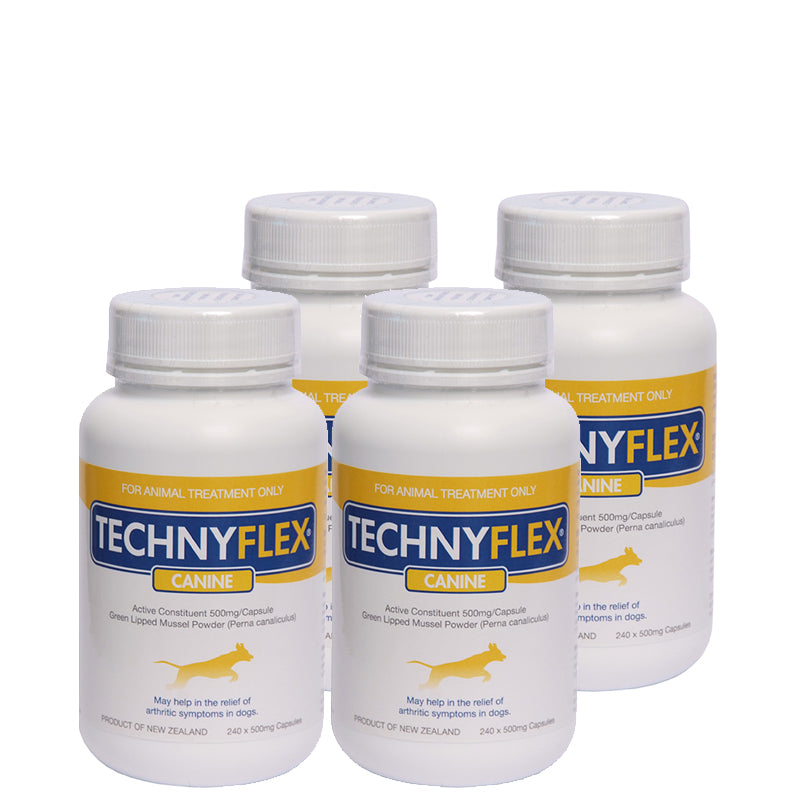 ☆SPECIAL☆ FOUR PACK Technyflex® Canine Joint Supplement 240 Capsules 500mg