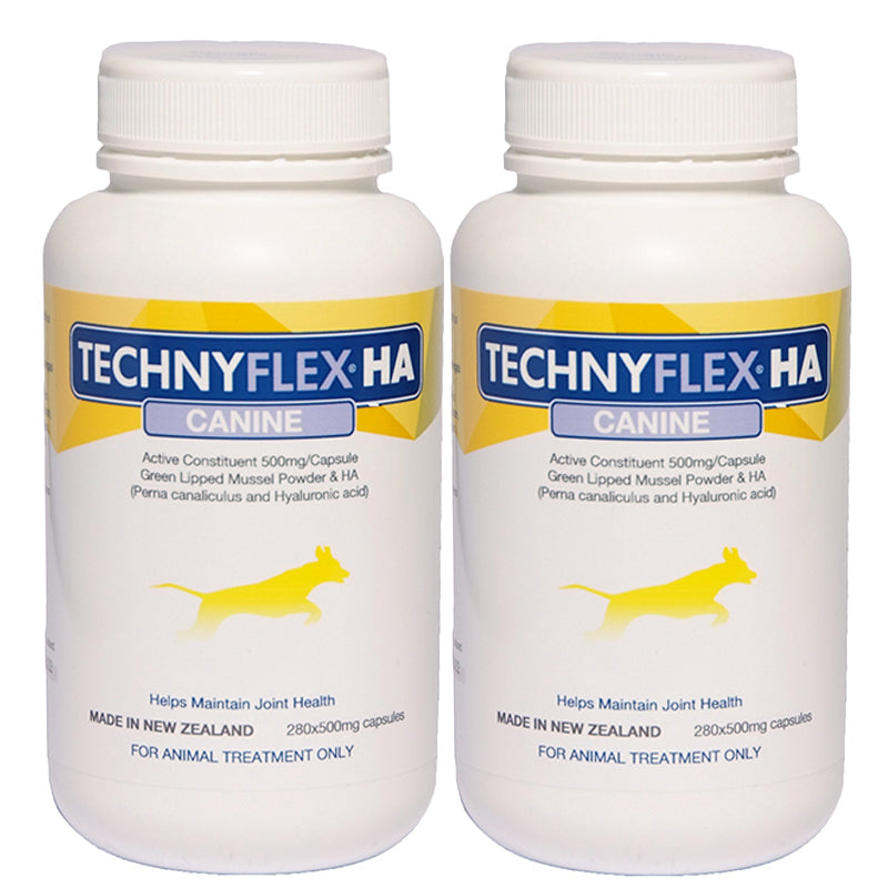 ☆SPECIAL☆ TWIN Technyflex® HA Canine Joint Supplement 280 Capsules (Exp: 12/25)