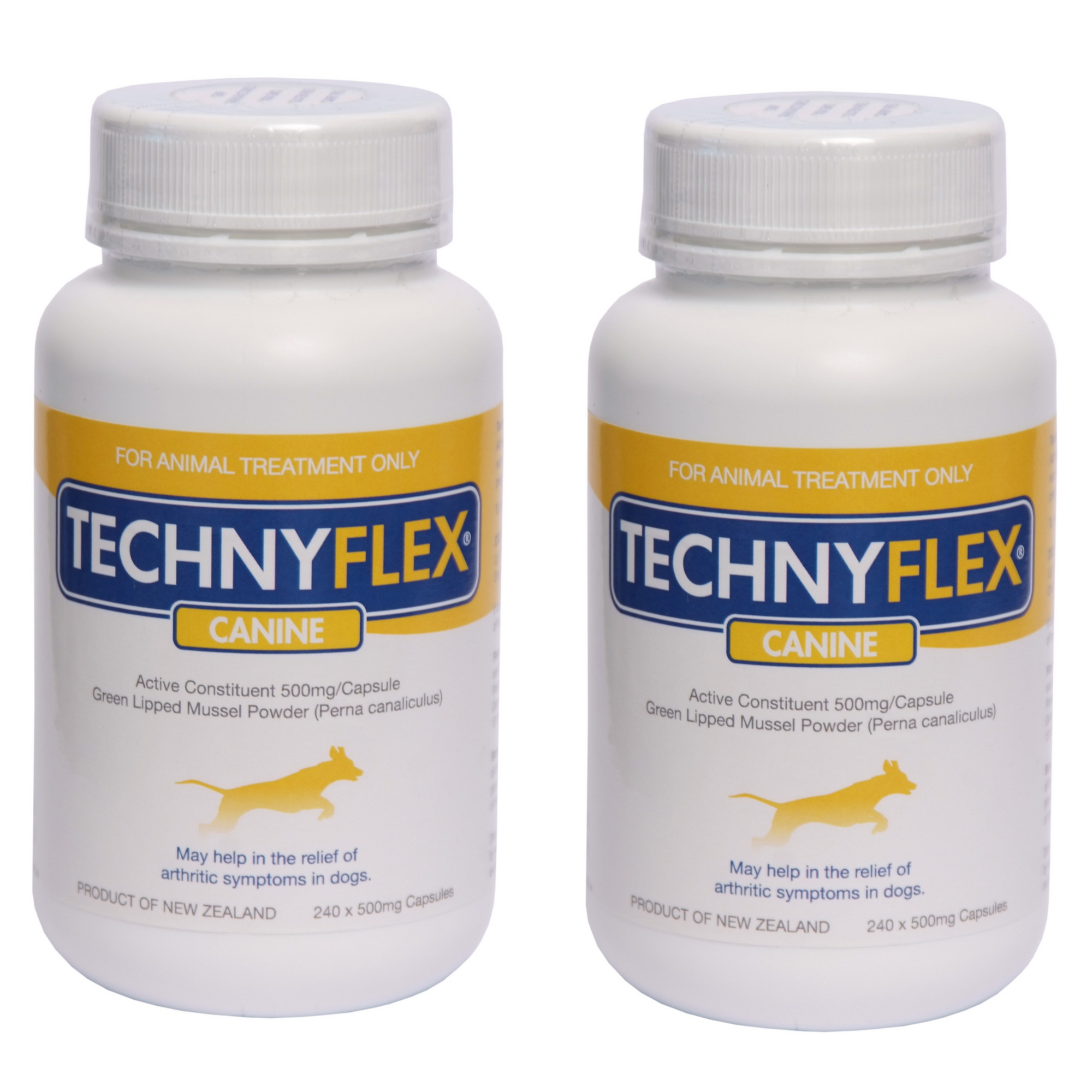 ☆SPECIAL☆ TWIN PACK Technyflex® Canine Joint Supplement 240 Capsules 500mg (Exp: 02/27)