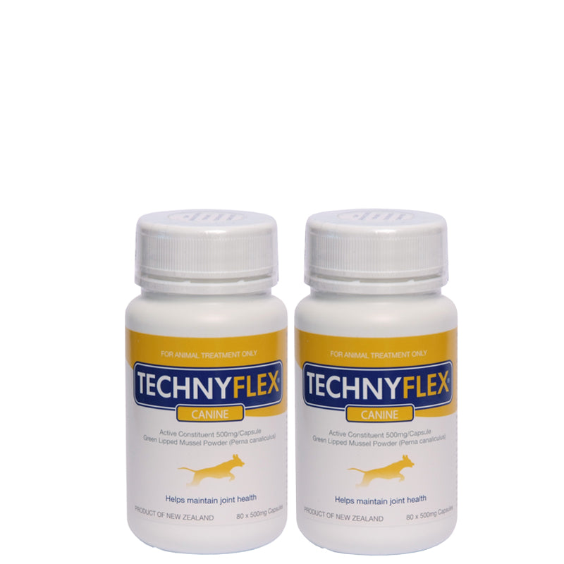 ☆SPECIAL☆ TWIN PACK Technyflex® Canine Joint Supplement 80 Capsules 500mg