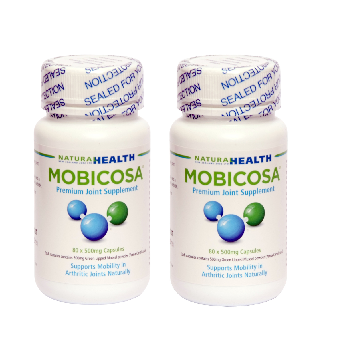 ☆SPECIAL☆ TWIN PACK Mobicosa® Premium Joint Supplement 80 x 500mg Capsules