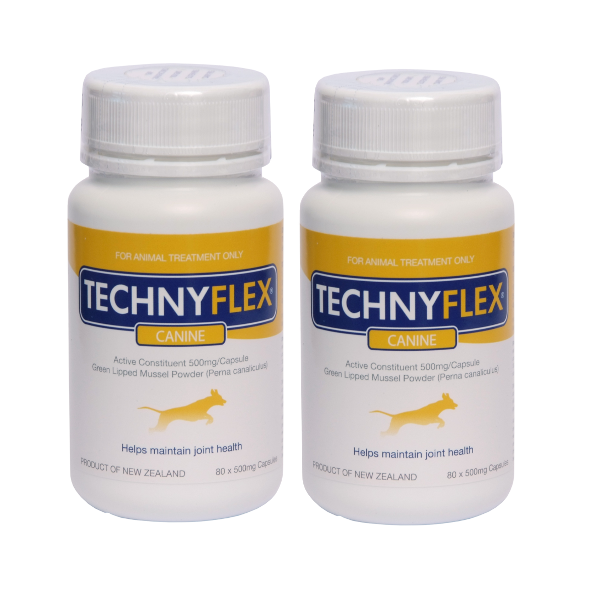 ☆SPECIAL☆ TWIN PACK Technyflex® Canine Joint Supplement 80 Capsules 500mg