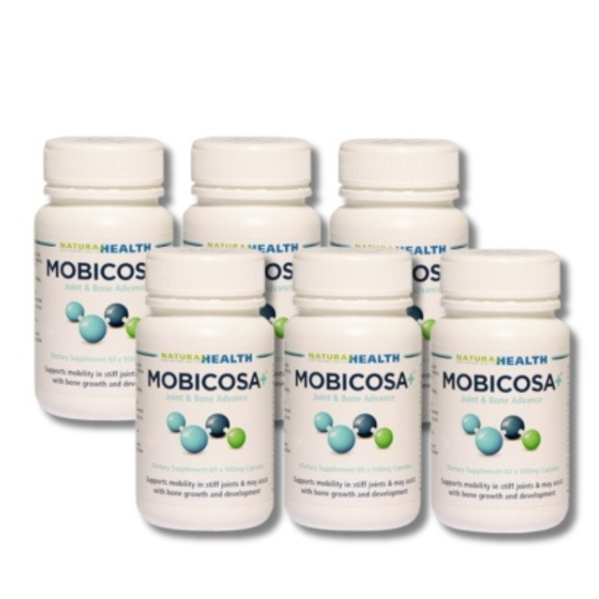 ☆SPECIAL☆ SIX PACK Mobicosa+® Joint & Bone Advance Supplement 60 Capsules 500mg