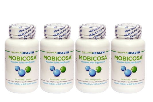 ☆SPECIAL☆ FOUR PACK Mobicosa® Premium Joint Supplement 240 x 500mg Capsules